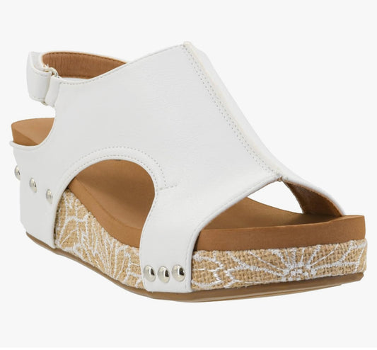 VOLTA II WHITE COMBO WEDGE