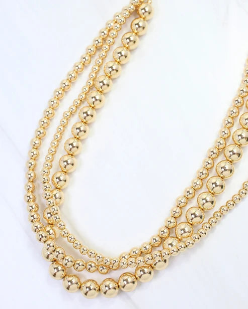 Bailey Layered Beaded Necklace