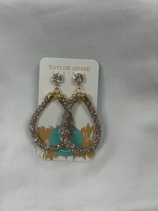 ROSE MIX GLITTER TEARDROP