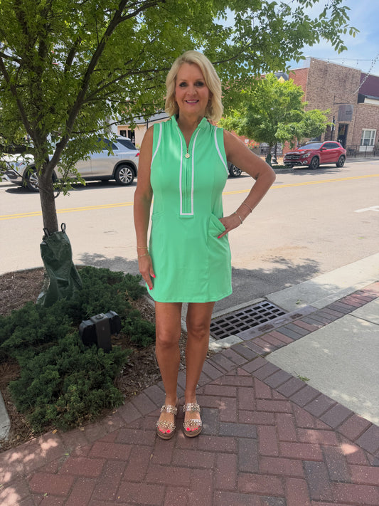 KELLY GREEN Samara Zip-front