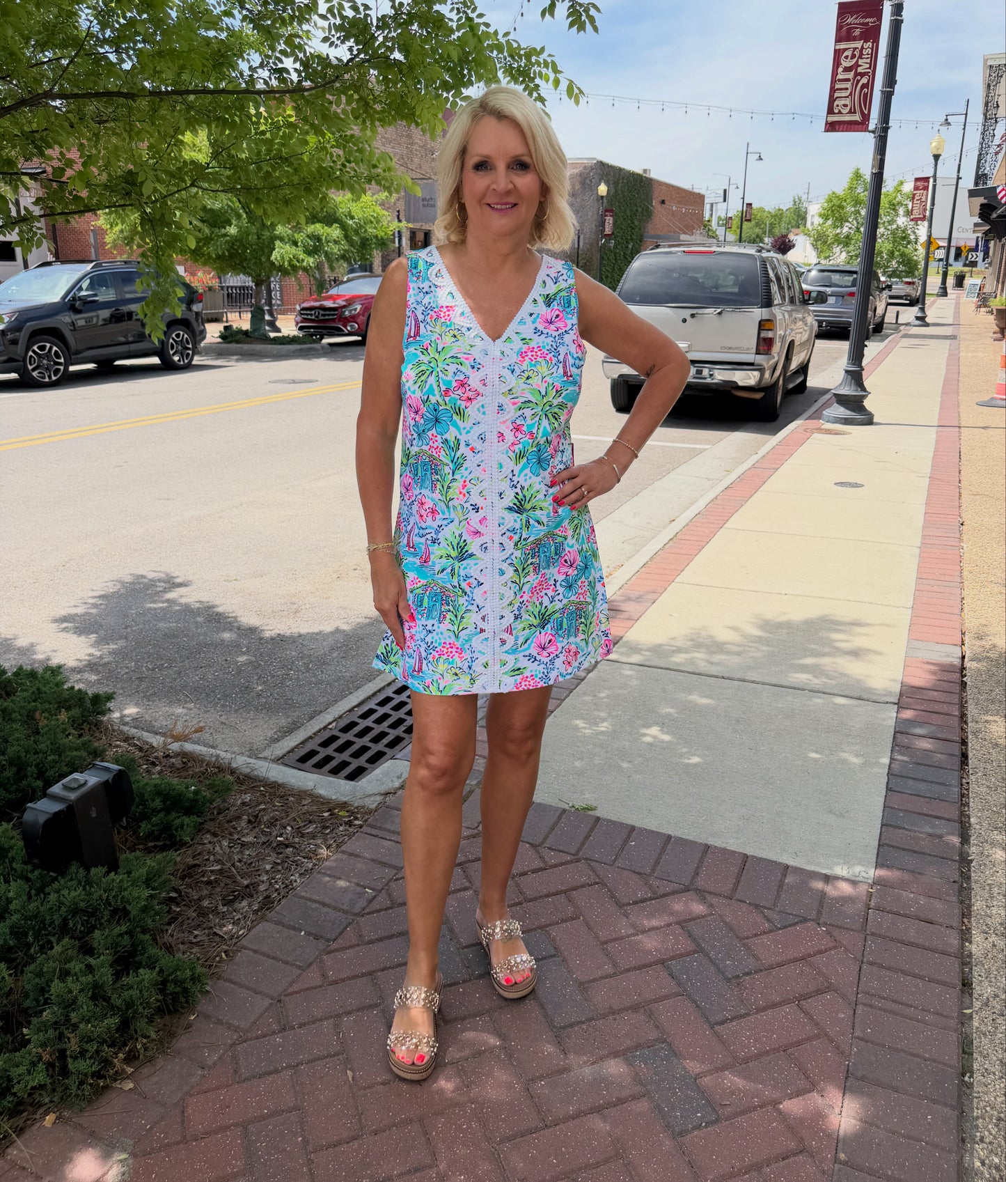 LACE DETAIL SKIRTED ROMPER