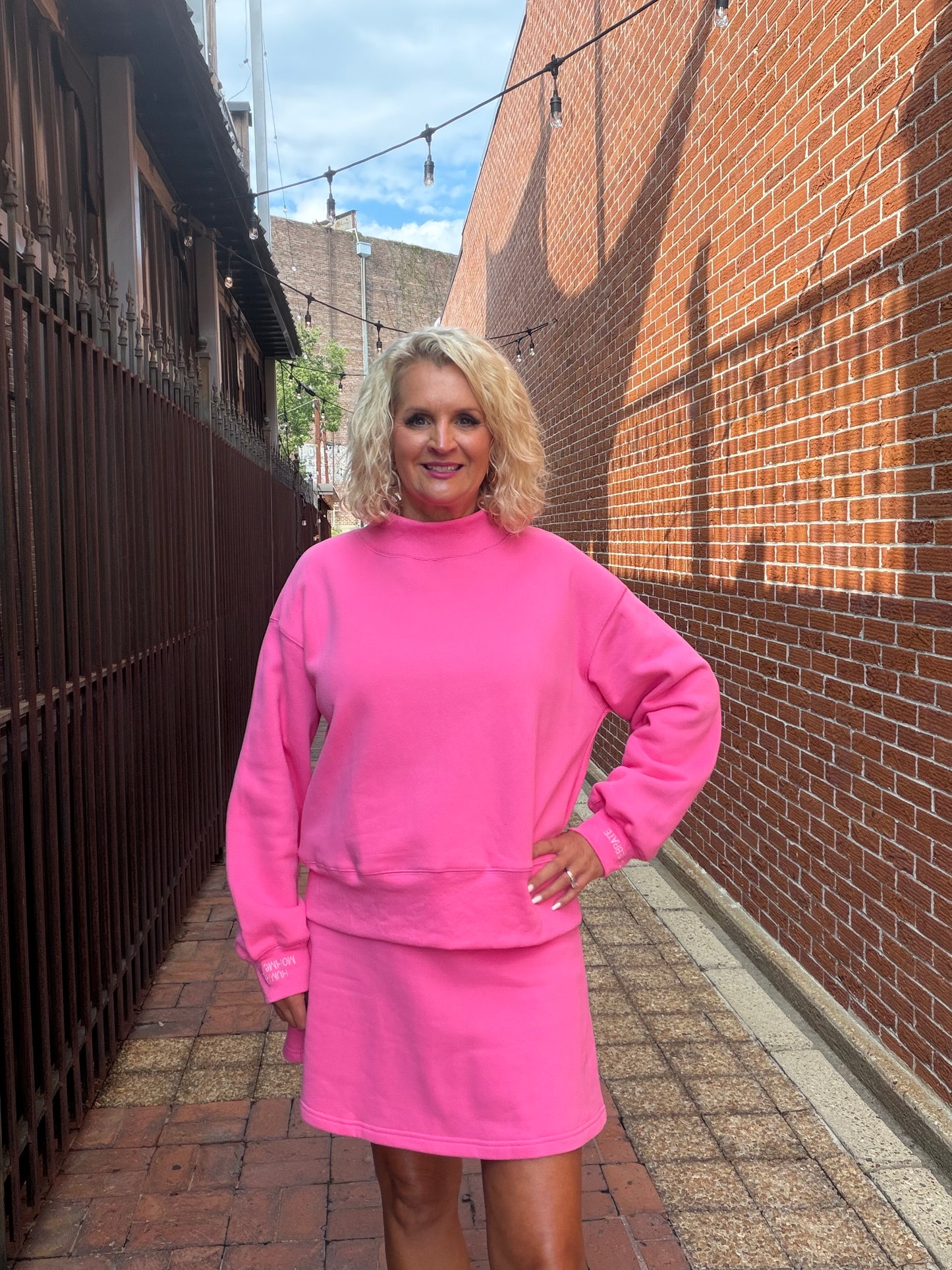 BUBBLEGUM EVERFLEECE SKORT SET