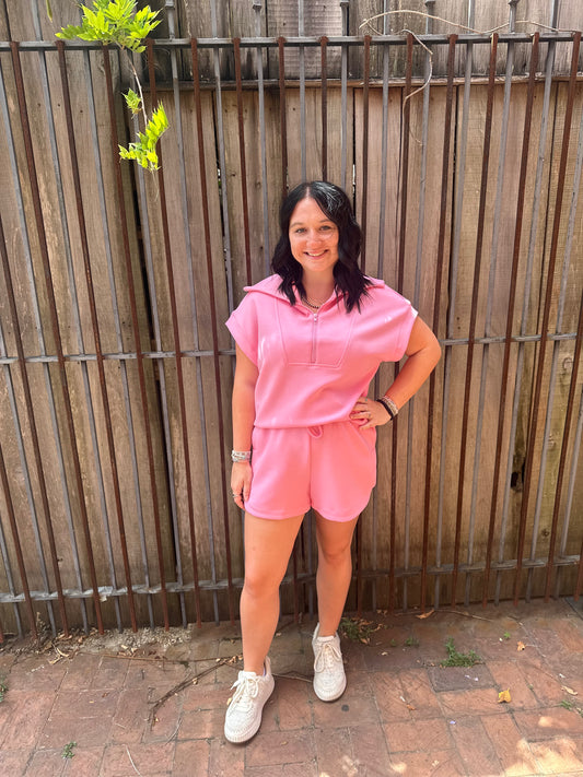 PUNCH HALF ZIP UP SET