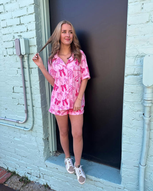 PINK BOW PAJAMAS