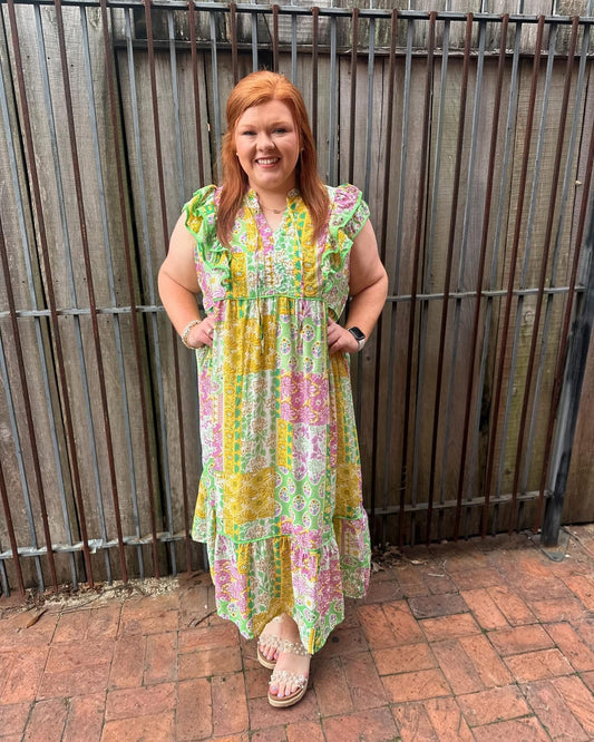 +GREEN MIX PATCHWORK MIDI