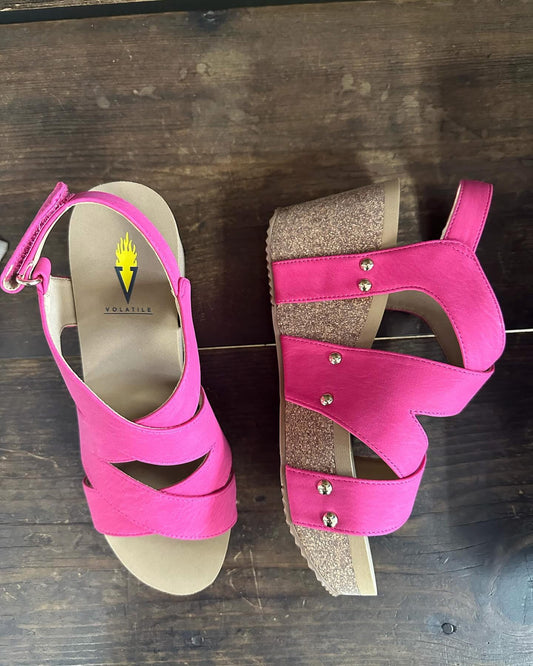 TORY DOUBLE CRISS CROSS WEDGE