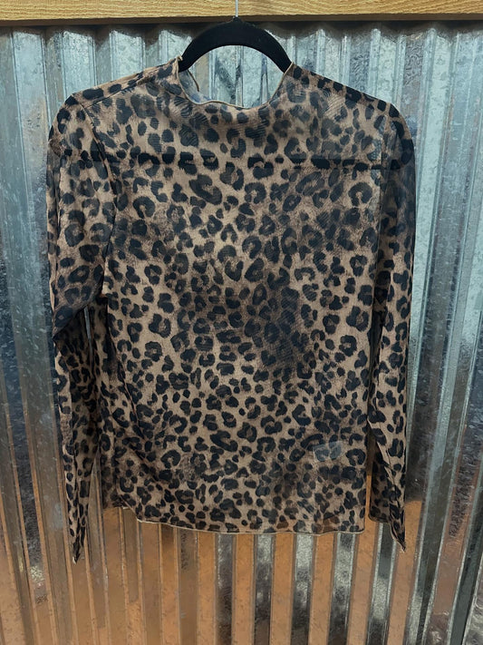 ANIMAL PRINT MESH FIT