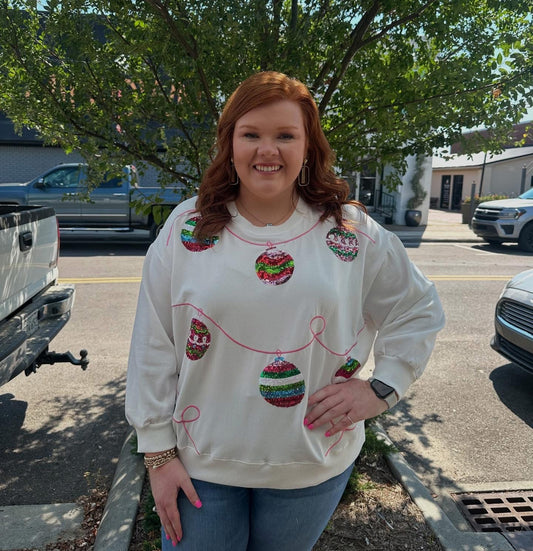 SARAH ORNAMENTS SWEATSHIRT