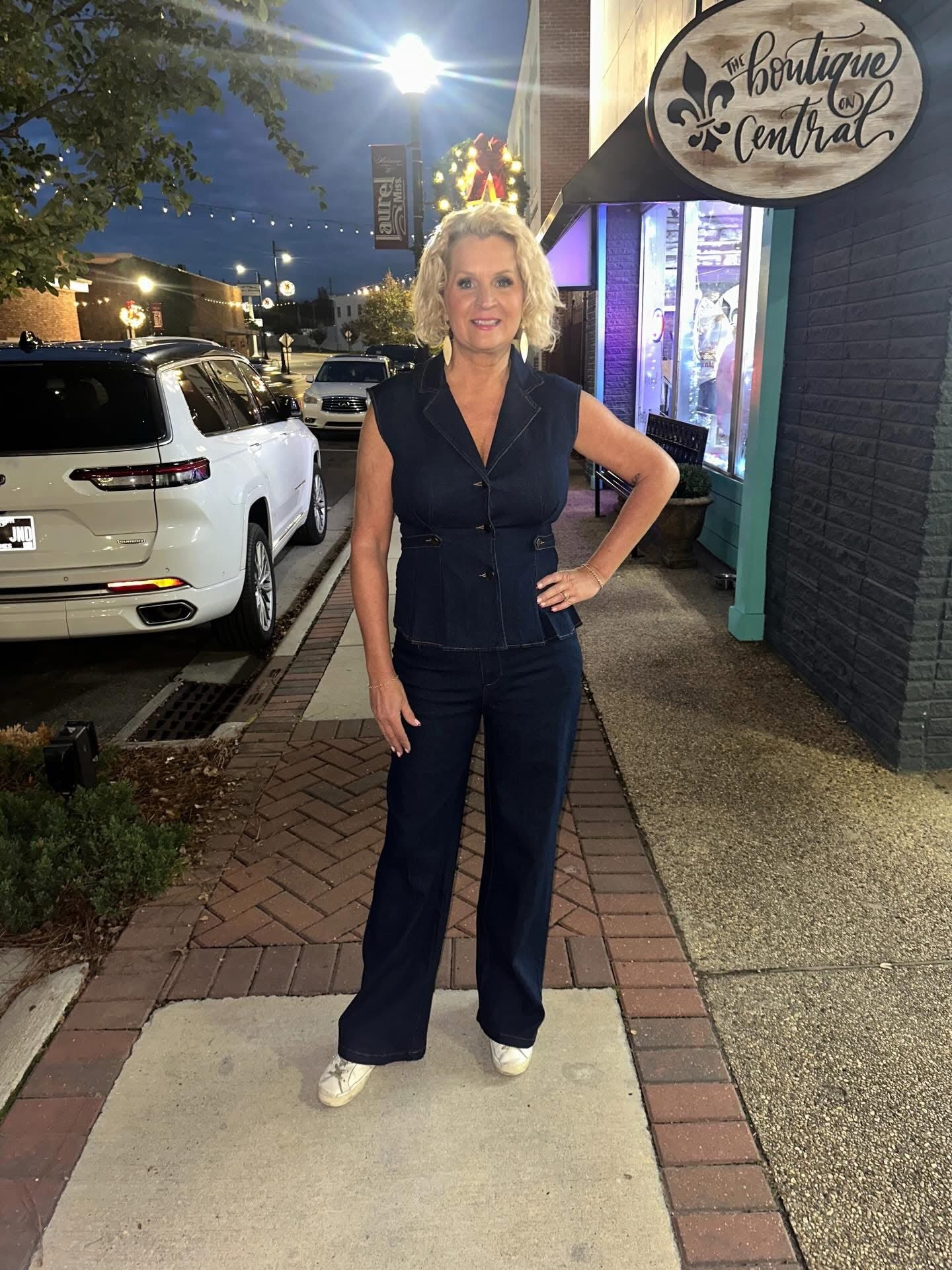 Tailored Vest Semi Flare Pant Set