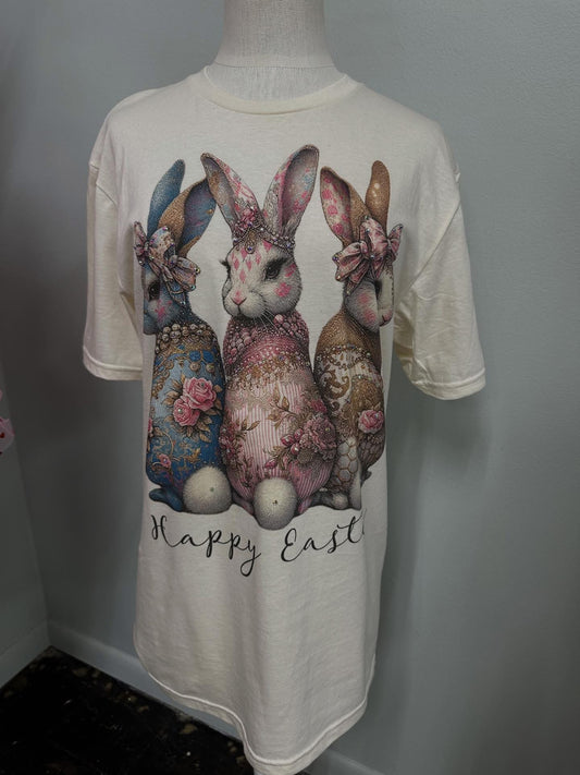 HAPPY EASTER 3 BUNNIES