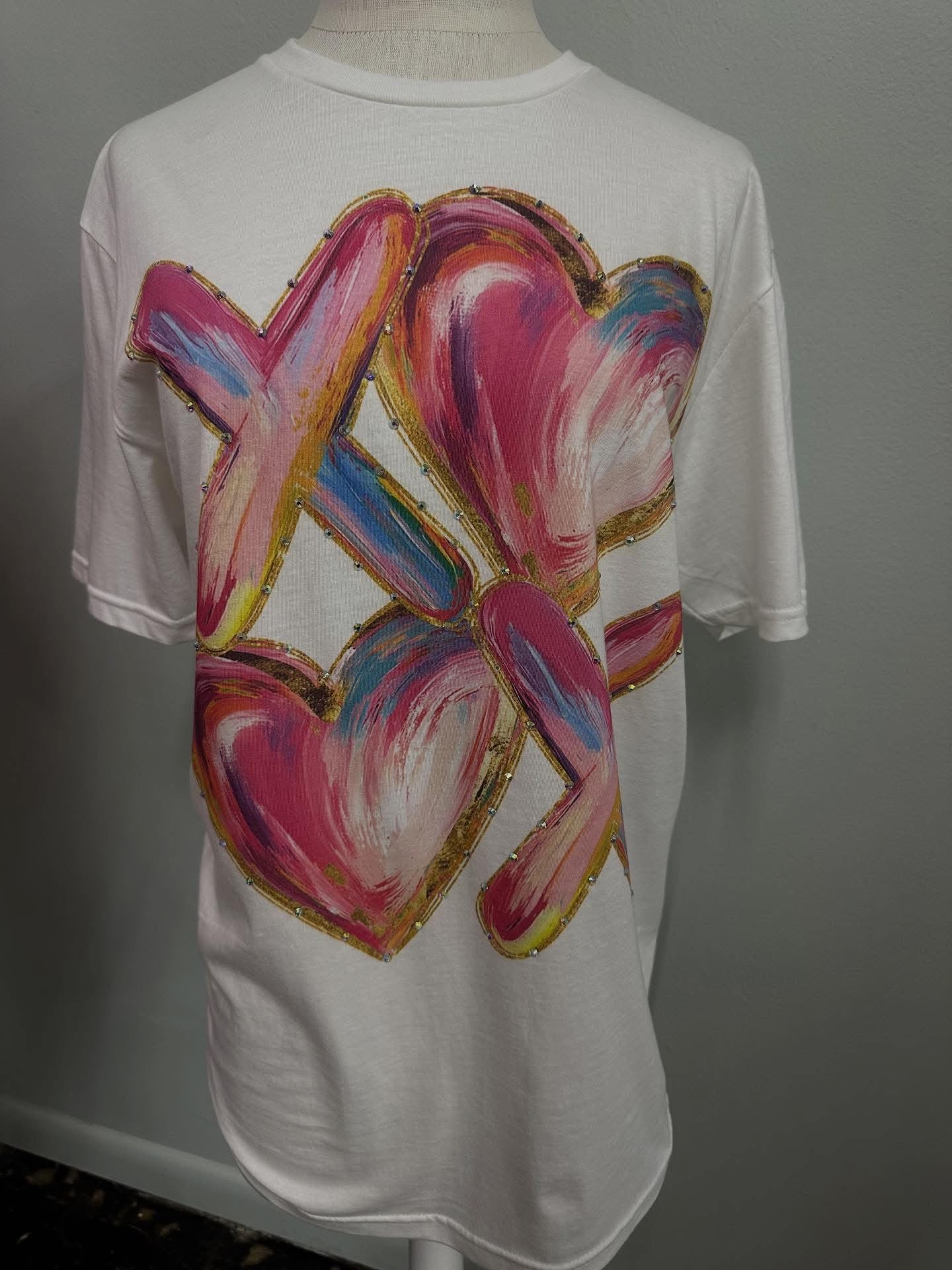 XOXO HEART BLING TEE