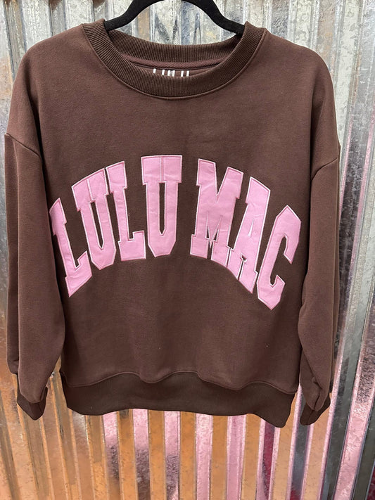 LULU MAC BROWN W/PINK