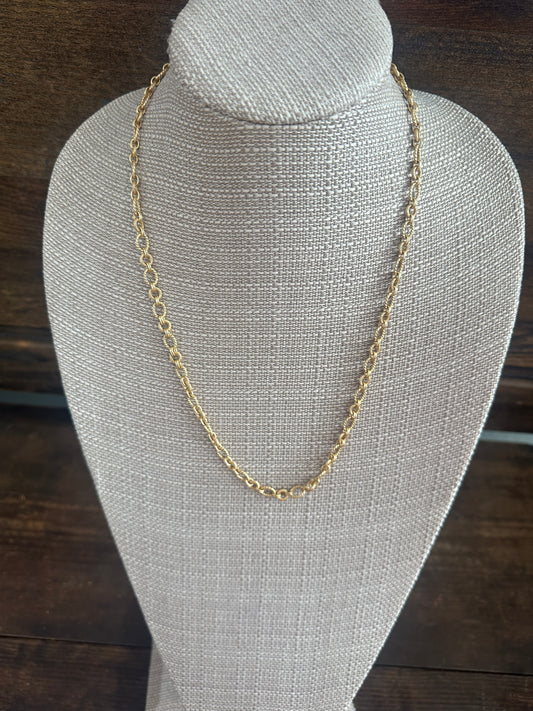 Gold Link Chain Necklace