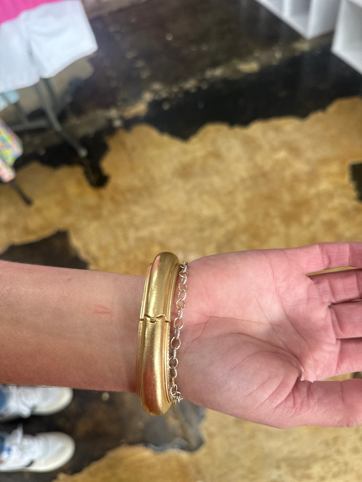 Jade Stone Bangle Bracelet