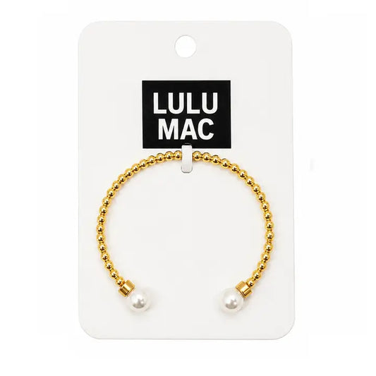 LULU MAC GOLD/PEARL BRACELET
