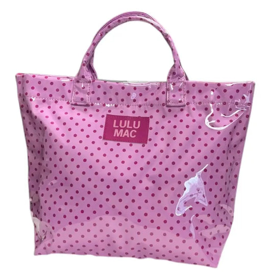 Tote Bag Light Pink/Hot Pink Dot