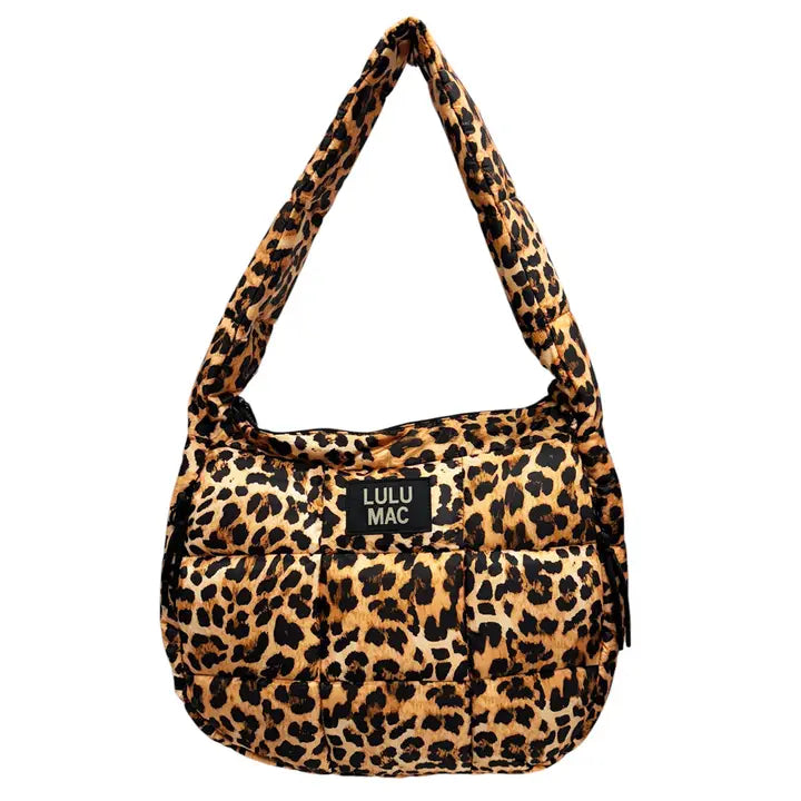 LULU MAC Puffer Tote Bag - Leopard