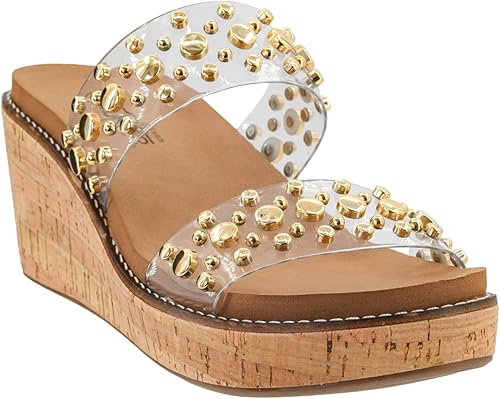 Corkys Footwear Womens Bad Habit Wedge Sandals
