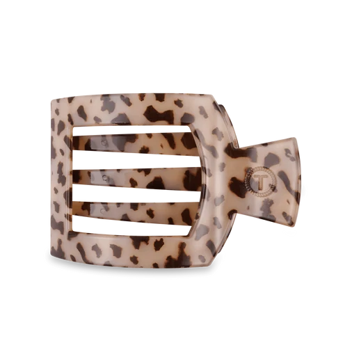 Blonde Tortoise Large Flat Square Hair Clip
