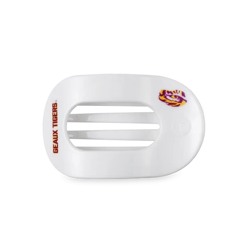 Geaux Tigers! Medium Flat Round Hair Clip