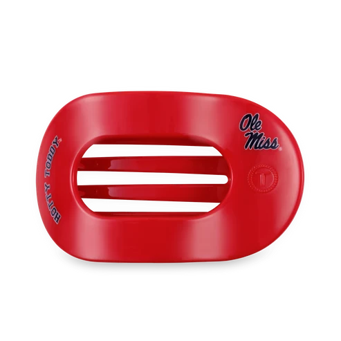 Ole Miss Large Flat Round Hair Clip